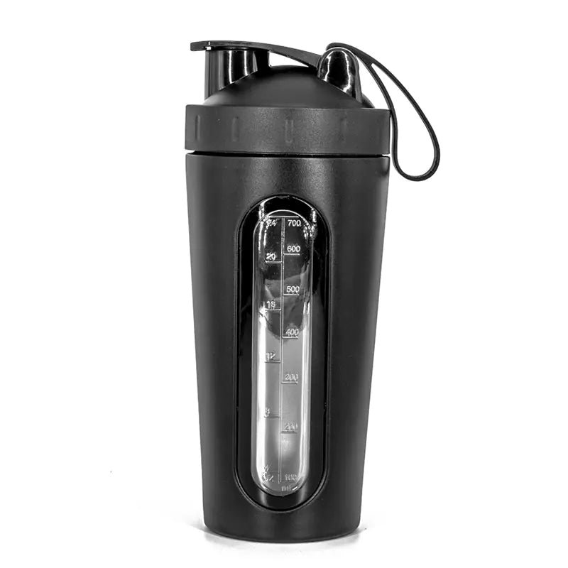 Stainless Steel Transparent Shaker Bottle for Fitness